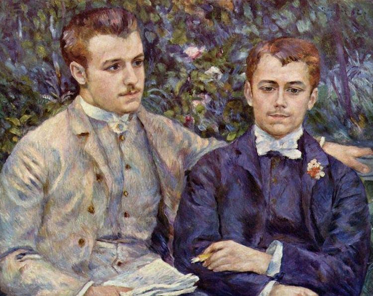 Pierre-Auguste Renoir Portrait of Charles and Georges Durand Ruel, oil painting image